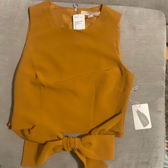 Cute mustard crop top - Picture 1 of 3